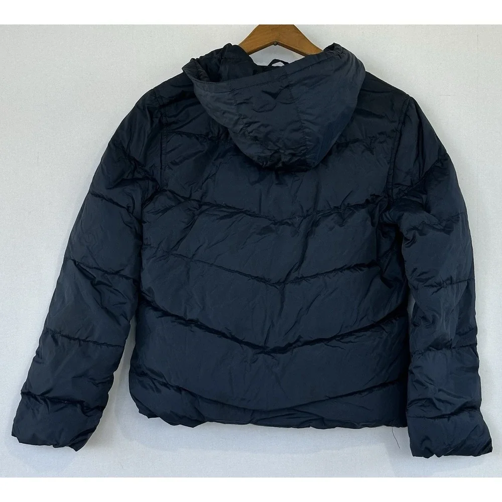 Abercrombie Kid's Hooded Down pufferJacket Warm Blue Large (see measurements)